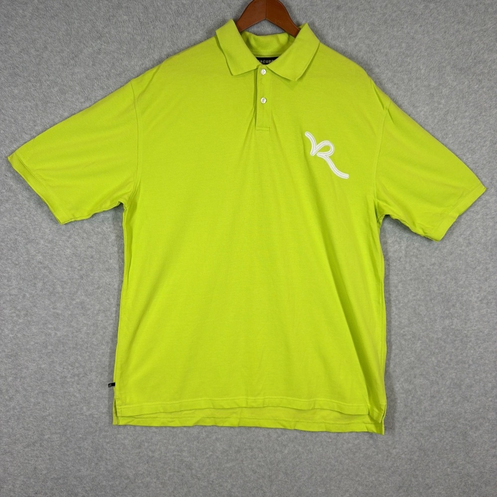 Y2K Vintage 90's ROCAWEAR XL Lime Polo Shirt